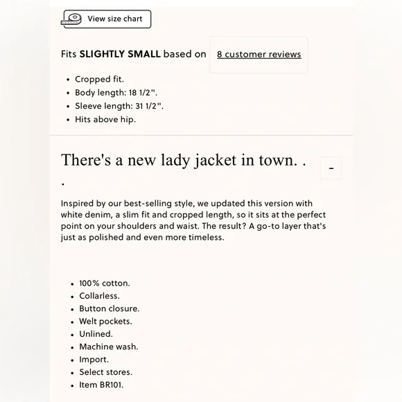 NWT LOUISA LADY JACKET FROM J. Crew. Cropped Button Jacket with Gold Buttons.6 - Picture 8 of 8